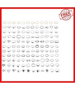 Fashionable 132PCS Midi Ring Set - Hollow and Turquoise Women’s Stackabl... - $49.57 CAD