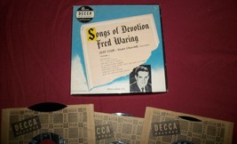 1945 Fred Waring Spiritual Song Of Devotions Glee Club Decca 45 Record Album Set - $19.49