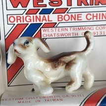 1980s Westrim Attentive Brown Dog Original Bone China Figurine New NOS 1&quot; Tall - £7.63 GBP
