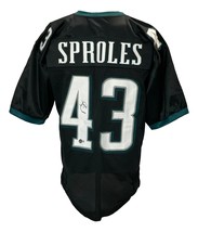 Darren Sproles Signé Personnalisé Noir Pro-Style Football Jersey Bas - £77.09 GBP