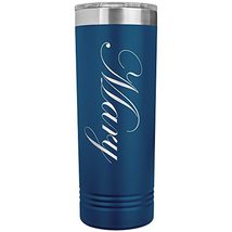 Mary - 22oz Insulated Skinny Tumbler Personalized Name - Blue - £26.07 GBP