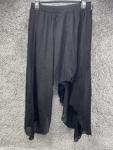 Royal Love Black Hi Low Mini Layered Skirt Size Large Polyester - £14.43 GBP