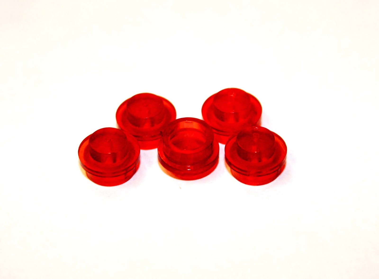 MZ Red Clear Of 5 1X1 Round Piece Action Minifigures - $2.00