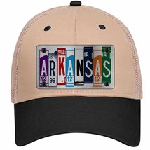 Arkansas License Plate Art Novelty Khaki Mesh License Plate Hat - £23.17 GBP