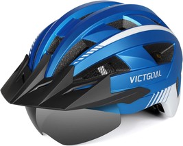 Victgoal Bike Helmet For Men Women With Led Light Detachable Magnetic Goggles - $50.98