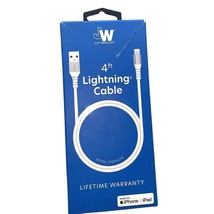 Just Wireless Charging Cable USB  iPhone iPad  Durable 4 Ft - £5.33 GBP