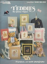 Leisure Arts Teddies Cross Stitch Pattern Leaflet 348 Teddy Bear Ginny F... - £5.89 GBP