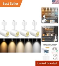 Dimmable LED Track Lighting Heads 4-Pack - 5 Color Temperature Options - $1,961.42 MXN