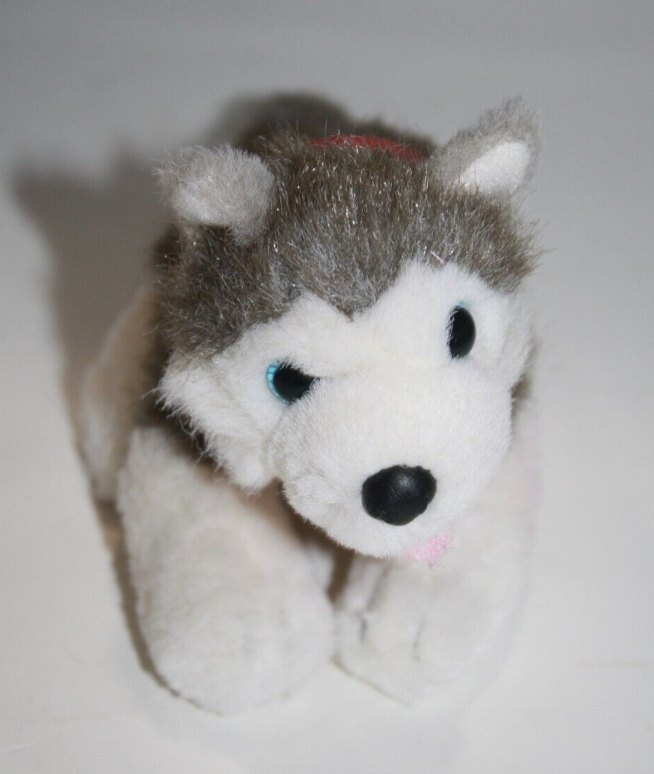 Primary image for Build A Bear Husky Dog Puppy 6" Plush Magnet Red Bandana Stuffed Small Soft Toy