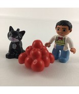Lego Duplo Store Clerk Minifig Replacement Black Cat Apple Pyramid Block... - $22.95 CAD