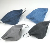 Denim FACE MASK Handmade Double layer reversible washable Made in USA - $12.09