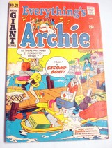 Everything&#39;s Archie #21 Giant Good+ 1972 Archie Comics Boating Cover - $7.99