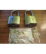 2 X ABLOY PL 330/50T PROTEC 2 Keyed Alike Padlocks With 4 Keys Total - €259,96 EUR