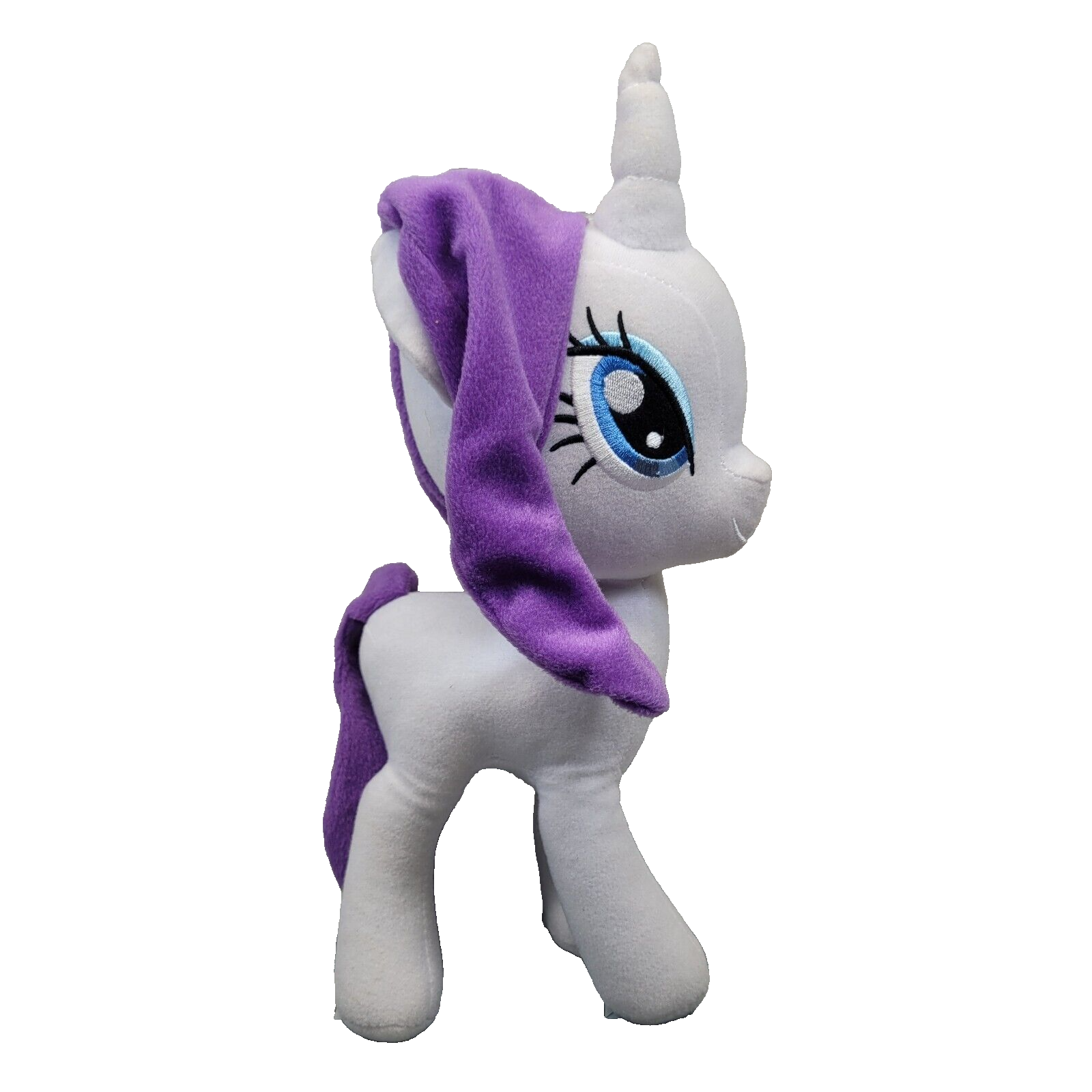 My Little Pony MLP Rarity Plush Horse Purple Hair Hasbro Toy Factory Doll 12” - $9.99
