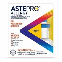 2 BOXES Astepro Allergy Medicine*08/2025*Steroid Free Antihistamine Nasa... - €13,70 EUR