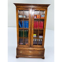 Vtg House of Miniatures X-Acto Collectors Series Dollhouse Bookcase with... - $55.86