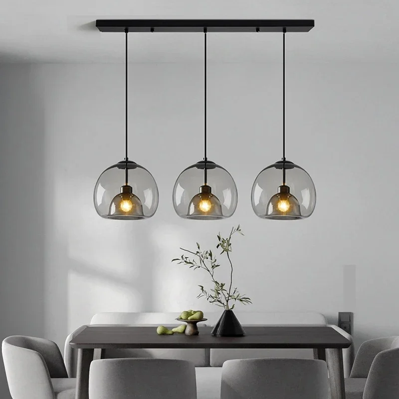 Nordic Glass Ball Led Chandeliers For Dining Room Bar Kitchen Lounge Are... - $514.05+