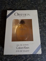 Obsession Men Calvin Klein 15 ml/.5 oz Eau de Toilette Mini/Travel Size Unboxed - £11.69 GBP