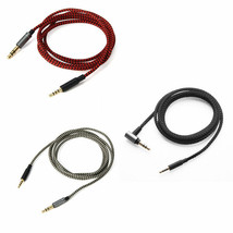 Nylon Audio Cable For Creative Hitz WP380 Aurvana PLATINUM/GOLD Headphones - £11.44 GBP+