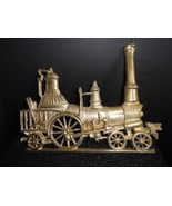 Brass Train Sculpture Wall Art Measures 11.25&quot; L x 8.5&quot; H X .50&quot; Thick - $215.41 CAD