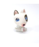 Littlest Pet Shop Bull Terrier Puppy Dog Black White, Spot Blue Eyes - £6.23 GBP
