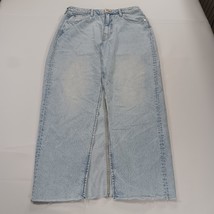 & Denim RN#101255 Women's Blue Front Button & Slit Denim Skirt Size Medium image 14