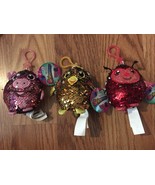 Lot of 3 Shimmeez Clip Ons Sequin - Gold, Pink, Red - €8,40 EUR