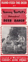 Vintage 1960s Tommy Bartlett&#39;s International Deer Ranch Florida Brochure - £7.18 GBP