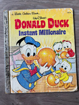 Donald Duck Instant Millionaire Disney (Hardcover 1978) Golden Book Series - £1.64 GBP