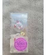 Robert Powell Clear Round with hearts Pierced Dangle Earrings - $13.58 CAD