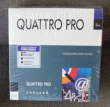 Borland Quattro Pro 1.0 Vintage Spreadsheet PC Computer Software Program... - $79.95