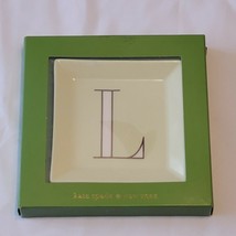 Kate Spade New York LENOX- It&#39;s Personal &quot;L&quot; Green Jewelry Tray 4&quot; New Trinket - £18.24 GBP