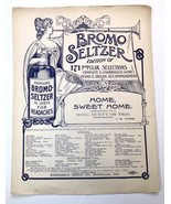 c.1899 Sheet Music BROMO SELTZER &quot;Home Sweet Home&quot; Emerson Drug Co. Balt... - £14.34 GBP