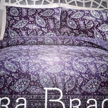 Vera Bradley French Paisley Purple 1pc King Quilted Quilt Nip Beautiful $150 - £80.25 GBP