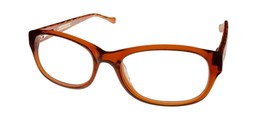 Lucky Brand Womens Eyeglass Brown Soft Rectangle Plastic Busy Bee 46mm - £35.39 GBP
