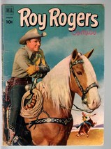 Roy Rogers #51-DELL WESTERN-1952-TRIGGER On This COVER-PHOTO Back Cover G/VG - £40.06 GBP