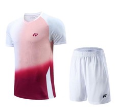 New Adult Kid Sports Tops Tennis Clothes Badminton Set T Shirts+shorts Men&#39;s - £26.71 GBP