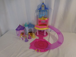 Disney Glitter Glider Castle MagiClip Princess Dolls Set Lot Kingdom  - £98.87 GBP