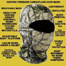 HUNTING TREES LEAVES TREBARK CAMOUFLAGE COLD WEATHER BALACLAVA GAITER HO... - $24.58 CAD