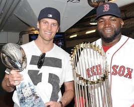 Tom Brady &amp; David Ortiz 8X10 Photo New England Patriots Picture Boston Red Sox - £3.88 GBP