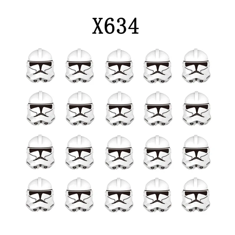 X634 Building Blocks White Clone Soldiers 20pcs/set Brick Figure Figurines Wolf - £27.43 GBP