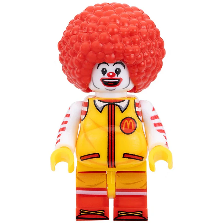 Fat Ronald McDonald Custom Fast Food Clown Icon Minifigure - $9.58 CAD