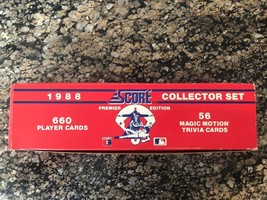 1988 Baseball Score Collector Set 660 Player Cards Premier Edition - £18.94 GBP