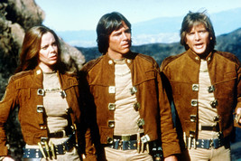 Dirk Benedict, Richard Hatch and Maren Jensen in Battlestar Galactica 24x18 Post - $23.99