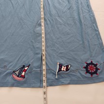 Bechamel Women's Size 2X Blue Maxi Pull-On Elastic Waist Skirt With Pockets image 13