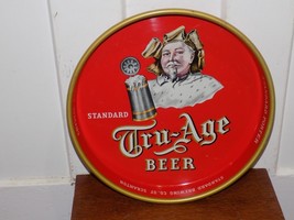 Vintage Tru-Age Beer Standard Brewing Co. Metal Tray - $1,003.43 MXN