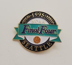 1995 NCAA Final Four Seattle Lapel Hat Pin UCLA Arkansas North Carolina Oklahoma - £15.66 GBP