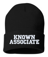 KNOWN ASSOCIATE Embroidered Cuffed Beanie Hat, Embroidered Gift, Winter ... - $296.98 MXN