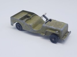 Vintage Metal Masters Toy U.S. Army Jeep Green Diecast  - £28.48 GBP