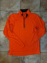Champion Neon Orange Reflective Long Sleeve Athletic Shirt Men&#39;s Size Medium - £7.88 GBP